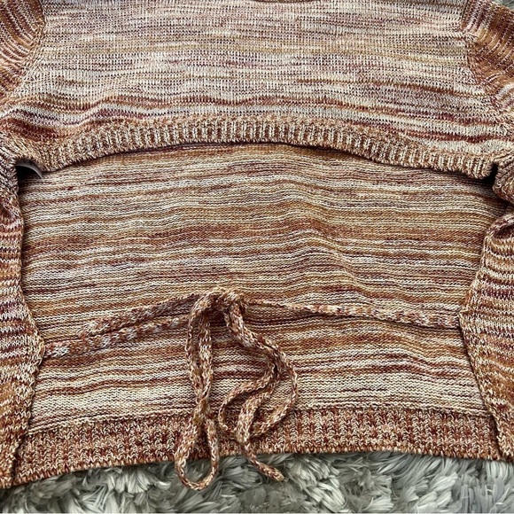 Nordstrom BP Open Back Tie Sweater in Beige Desert Size M - Picture 6 of 12